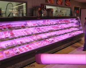 China Soft Pink Meat T8 LED tube light fluorescent bulb for supermarket/butcher/ food/vegetables on sale