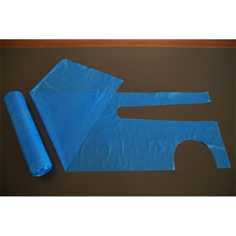 Flat Packed Disposable Polythene Aprons Smooth Surface Multi Colored Available