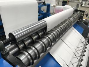 China Shaftless Hydraulic Paper Edge Protector Machine / Paper Slitter Rewinder Machine factory