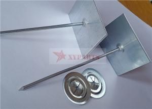 China 63.5mm Galvanized Steel Self Stick Insulation Pins To Install Foam Insulation Panels factory