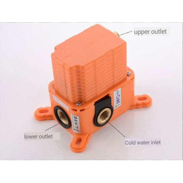 Nordic Black Concealed Shower Hot Cold Full Copper Shower Set