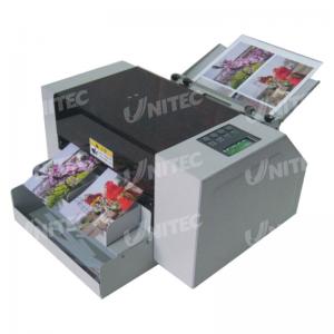 China Electric Business Card Slitter , AC220V 50Hz Automatic Business Card Cutter factory