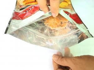 China Zipper Seal Stand Up Aluminium Foil Bag Casual Snack Plastic Food Packaging factory