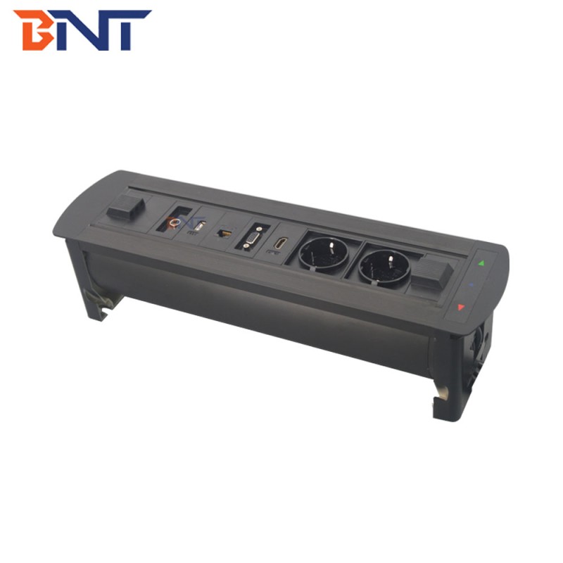 Motorized Universal Plug Table Mount Socket Outlet With USB HD-MI