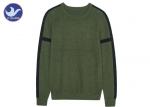 Reglan Long Sleeves Men's Knit Pullover Sweater Back Slit Special Stripe Soft