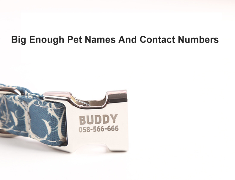 Sublimation Custom Dog Collars Personalized Logo Design Excellent Material