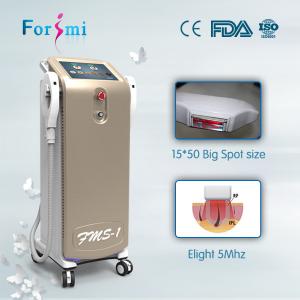 China 4*12000μF Capacitance e-light ipl rf beauty machine /shr ipl laser hair removal on sale