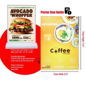 Double-Sided Led Display Board A4 Light Box For Rechargeable Light Box