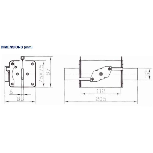 IEC60269 AS8 gPV NH3L Class gPV Cylindrical Fuse Links 1000VDC 65W 125~400A 30KA