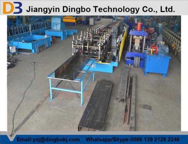 China Mould Hydraulic Cutting Automatic Punch Steel Cable Tray Roll Forming Machine factory