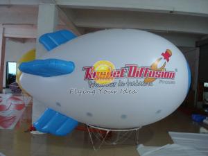 China Waterproof Advertising Helium Zeppelin / Blimp Balloon with Logo Printed for Opening event factory