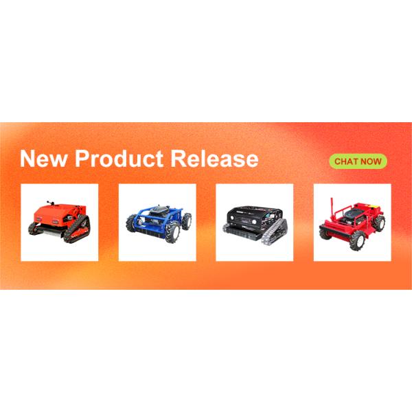 Cheap Crawler Lawn Mower with Remote | Gasoline Engine | Mowing Machine for Sloped Terrain