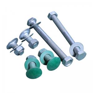 China Highway Guardrail Round Head Hot Dip Galvanized Bolt for Roadway Safety Standards on sale