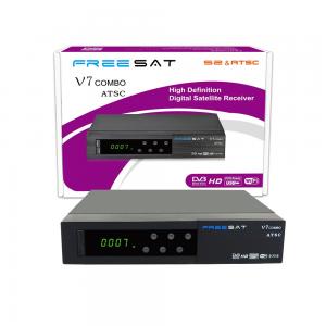 China Freesat V7 combo New  for USA/Mexico/Canada  ATSC DVB-S2 Digital tv Converter DVB-S2/ATSC Set Top Box factory