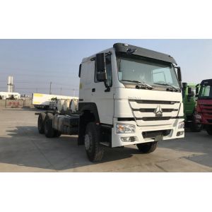 Buy cheap HOWO 6X4 Cargo truck chassis SINOTRUK brand 371HP white color from wholesalers