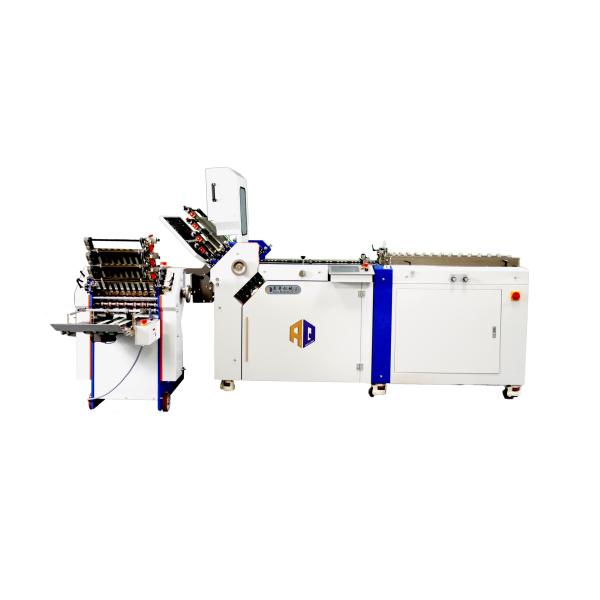 Automatic Cross Fold Leaflet Paper Feeder Folding Machine Air Suction Folding Machine