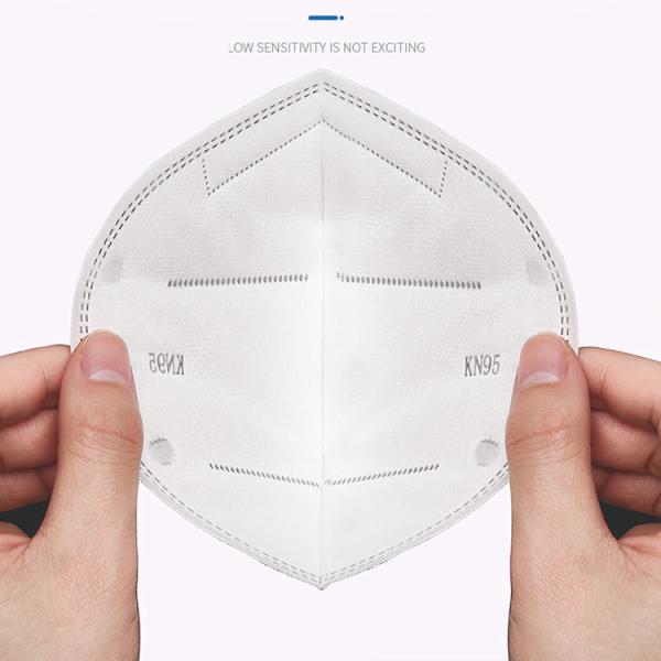 Single Use Kn95 Protective Mask Breathable , Standard Earloop Face Mask