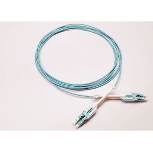 OM3 3M Multimode Fiber Optic Cable , Multimode Optical Cable With Push Pull Tab