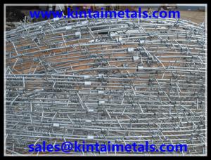 China Galvanized single strand barbed wire in 200m length on sale