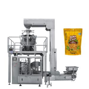 China Rotary Premade Chips Snack Packing Machine With Zipper Bag factory