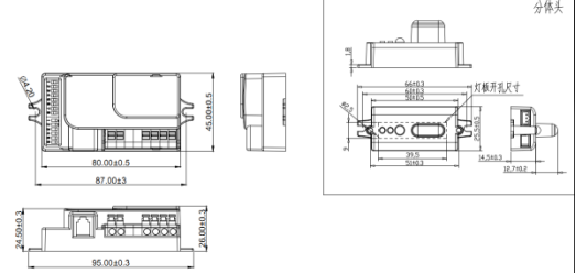 UL Approved 1-10V Microwave Sensor 3-6m Mounting Height For Corridor Function