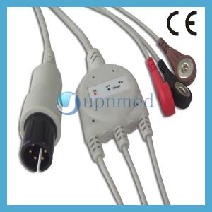 China Welch Allyn 6pin ECG Cable,with resistance on sale