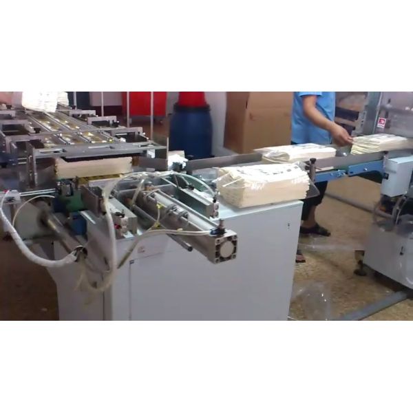 CPP Automatic Flow Wrap Packing Machine Stacked Towels Multi Layer Drink Packing
