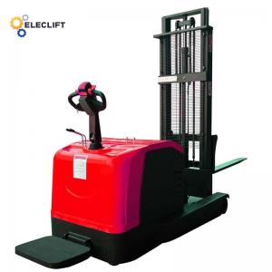 China Warehouse Double Electric Riding Pallet Jack And Forklift PLC Control factory