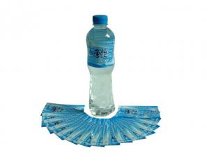 China Mineral Water Drink Bottle Shrink Sleeve Printing Blue Heat on sale