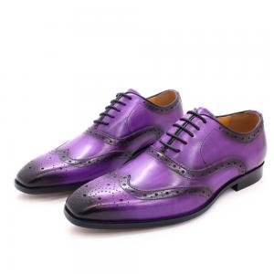 China Fashion Genuine Leather Men Shoes , Adult Formal Dress Shoes Men factory