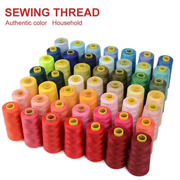 Custom household mini colorful spool polyester sewing thread for clothes