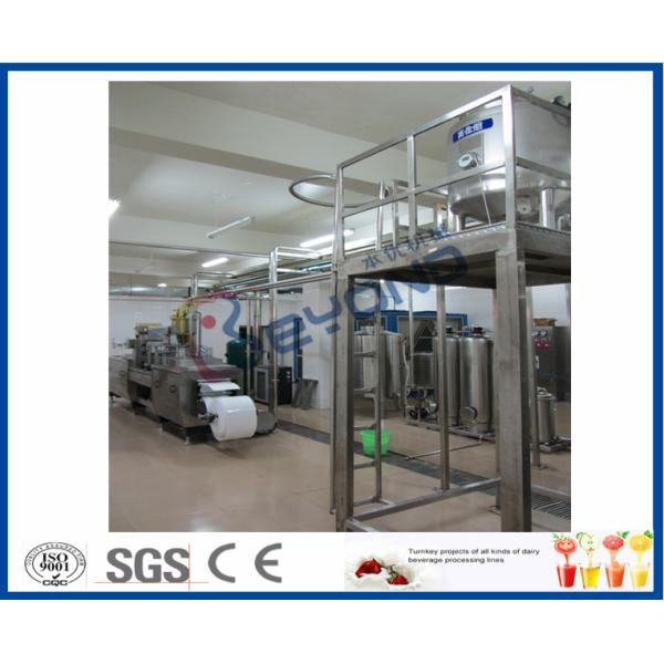 2000L/H Dairy Processing Plant With Homogenizer And Pasteurizer 3000-4000 Bottles/H