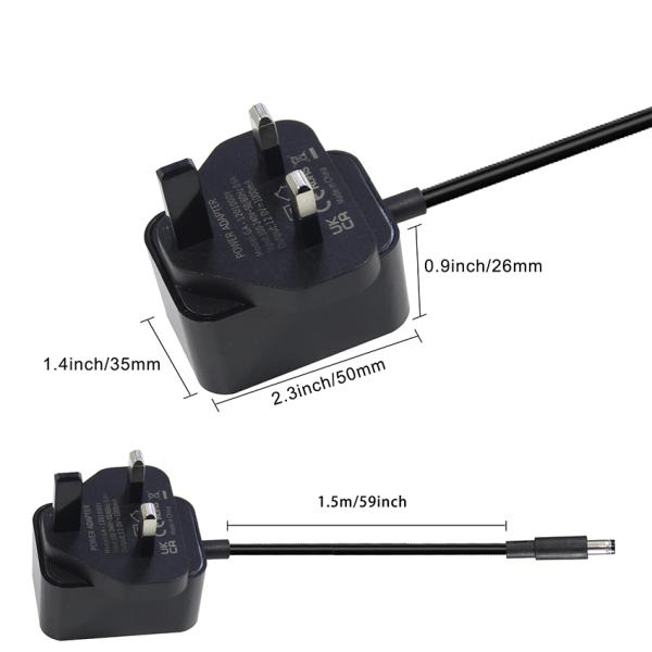 12V 1A 12W AC Power Adapter with UK Plug