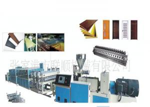 China Wpc Pvc Door And Window Profile Production Line / Wpc Profile Machine factory