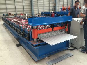 China 1.25'' Low Ribs  Roofing Sheet Roll Forming Machine Low Noise Hydraulic System on sale