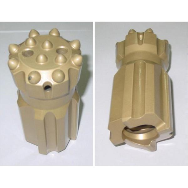 R38 Threaded Drill Bits 89mm Retrac Body For Drifting / Tunneling Hardened Steel