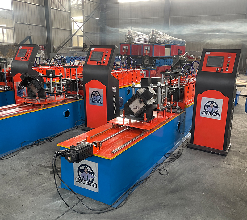 “Servo Motor Driven 2‑in‑1 Double Rows Stud Roll Forming Machine For 49mm & 69mm Drywall Steel Stud Profiles”