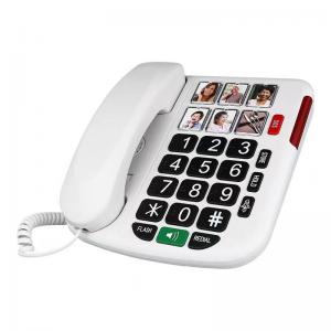 China Remote Control SOS Big Button Telephone With Braille Desktop Telephone factory