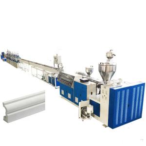 China Plastic PS PVC Profile Production Line Skirting Board High Performance Extrusion Line factory