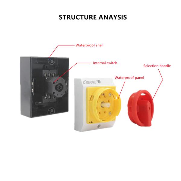 32Amp Three Phase IP65 Waterproof Isolator Switch Maintenance Switch