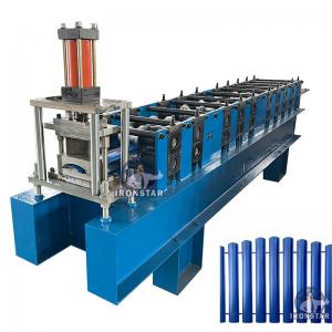 China Hungary Automated Fence Panel Machine , Metal Fence Panel Roll Forming Machine factory