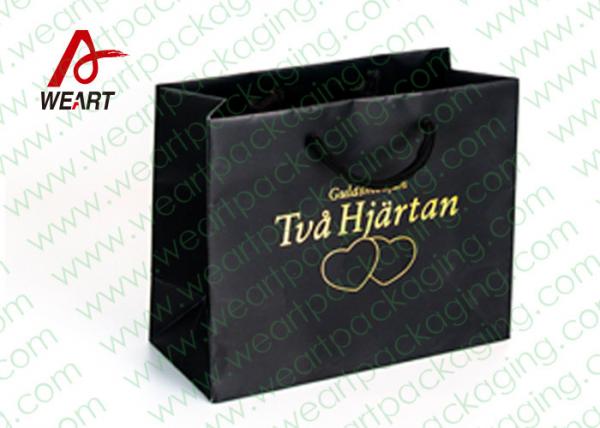 China Hot Stamping Printed Custom Paper Shopping Bags For Retail Store Medium Size factory