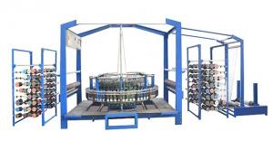 China 4 Shuttle Mesh Circular Loom For Fruits / Vegetables Bag Packing High Speed on sale