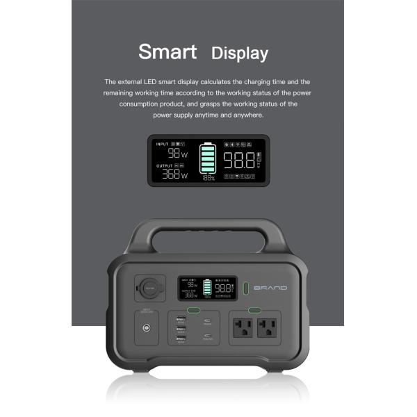 Rechargeable 220V 500 Watt Portable Power Station With Solar Panel Multiscene