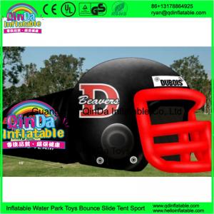 China Giant outdoor used inflatable sports tunnel inflatable football helmet tunnel tent factory