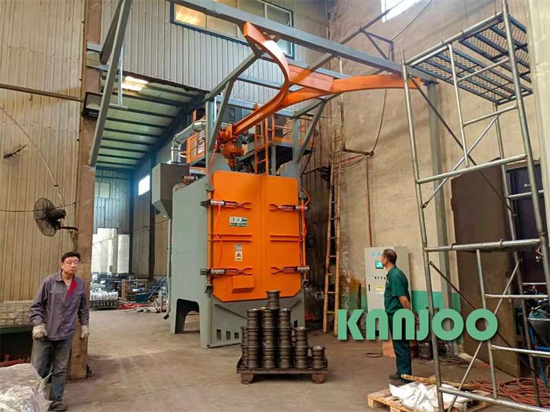 Shot Blasting Hook Type Blast Machine With Low Noise Level Cleaning Method
