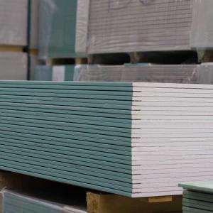 China 12.5mm Green Board Water Resistant Drywall Sheets For Building Ceiling on sale