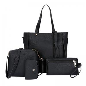 China 4Pcs/Set Women PU Crossbody Bag Set Leather Shoulder Bags Ladies Purse factory