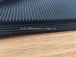 Black Safety Workplace Rubber Matting For Flooring , Shore A Or Shore D Hardness