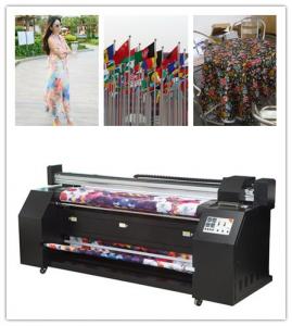 China Pigment Sublimation Flag Digital Fabric Printing Machine / Polyester Outdoor Printing Machine factory